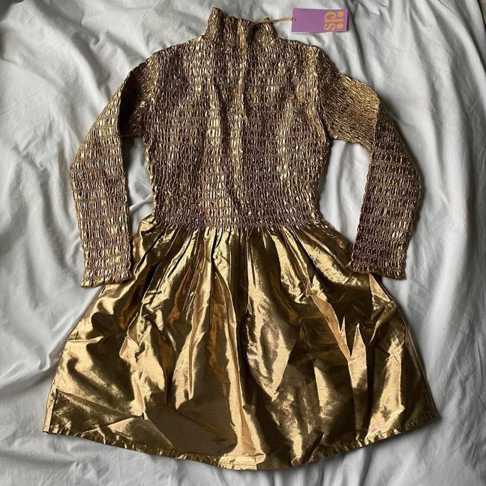 NWT Samantha Pleet Marigold Dress